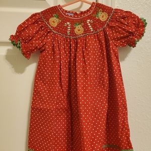 Smocked Christmas dress